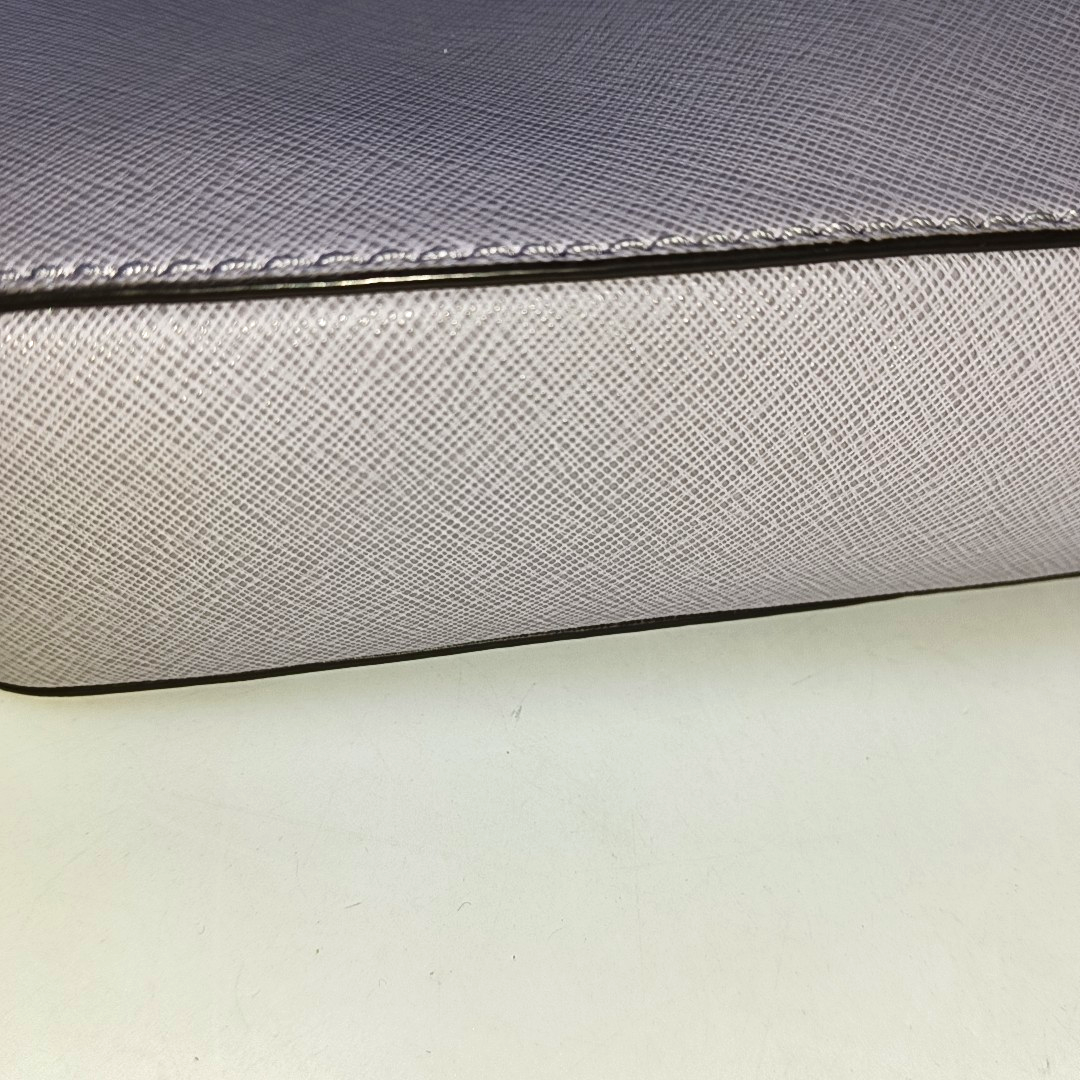 MICHAEL KORS Camera Bag Medium size Light Purple Leather Embossed Single Shoulder Crossbody Bag Silver Hardware-(SKU)-942697906
