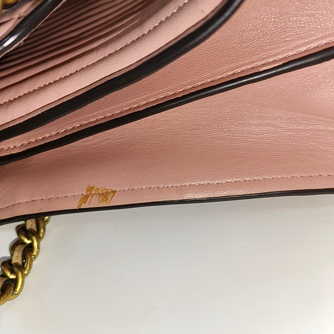 COACH PARKER 26 Pink Leather Stud Quilted Crossbody Shoulder Bag Golden hardware-(SKU)-929655469