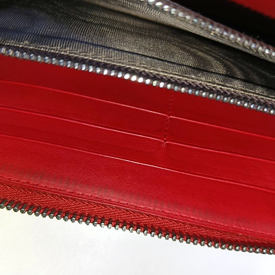 BOTTEGA VENETA Red Cowhide Woven Wallet Black hardware-(SKU)-945768483
