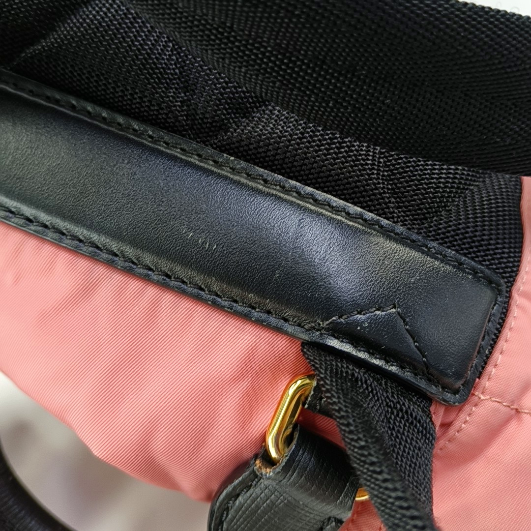 BURBERRY The Rucksack Medium size Pink Nylon Backpack Golden hardware-(SKU)-955860054