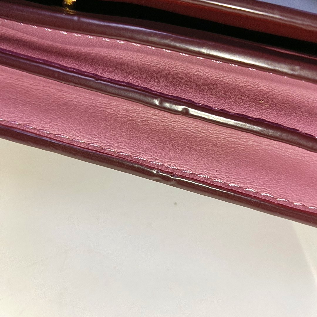 COACH CALLIE Small size Fuchsia Leather Carriage Single Shoulder Bag with Sling Golden hardware Removable shoulder strap-(SKU)-938185737