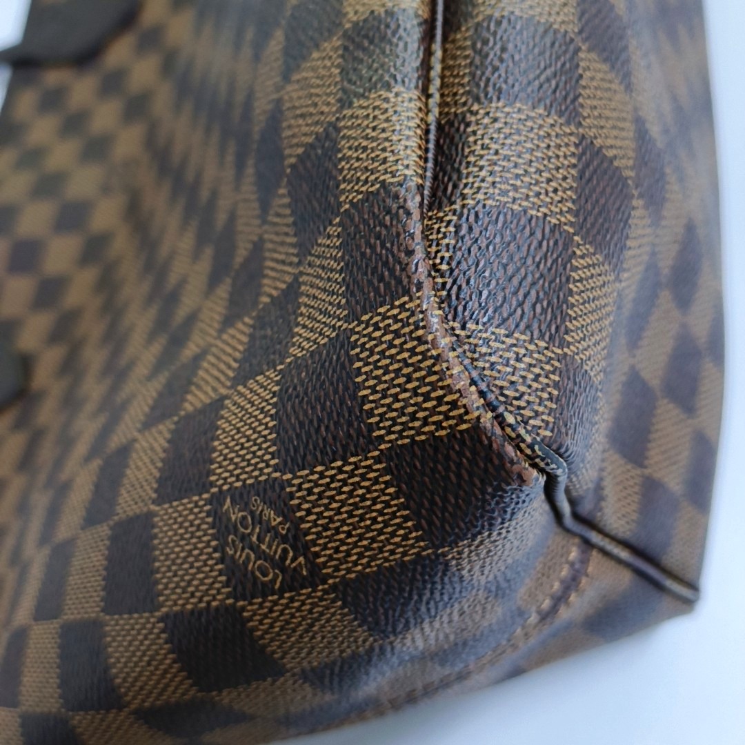LOUIS VUITTON NEVERFULL Medium Brown Coated Canvas Monogram Shopping Bag Handbag Single Shoulder Bag with Detachable Strap and Pockets-(SKU)-957044821