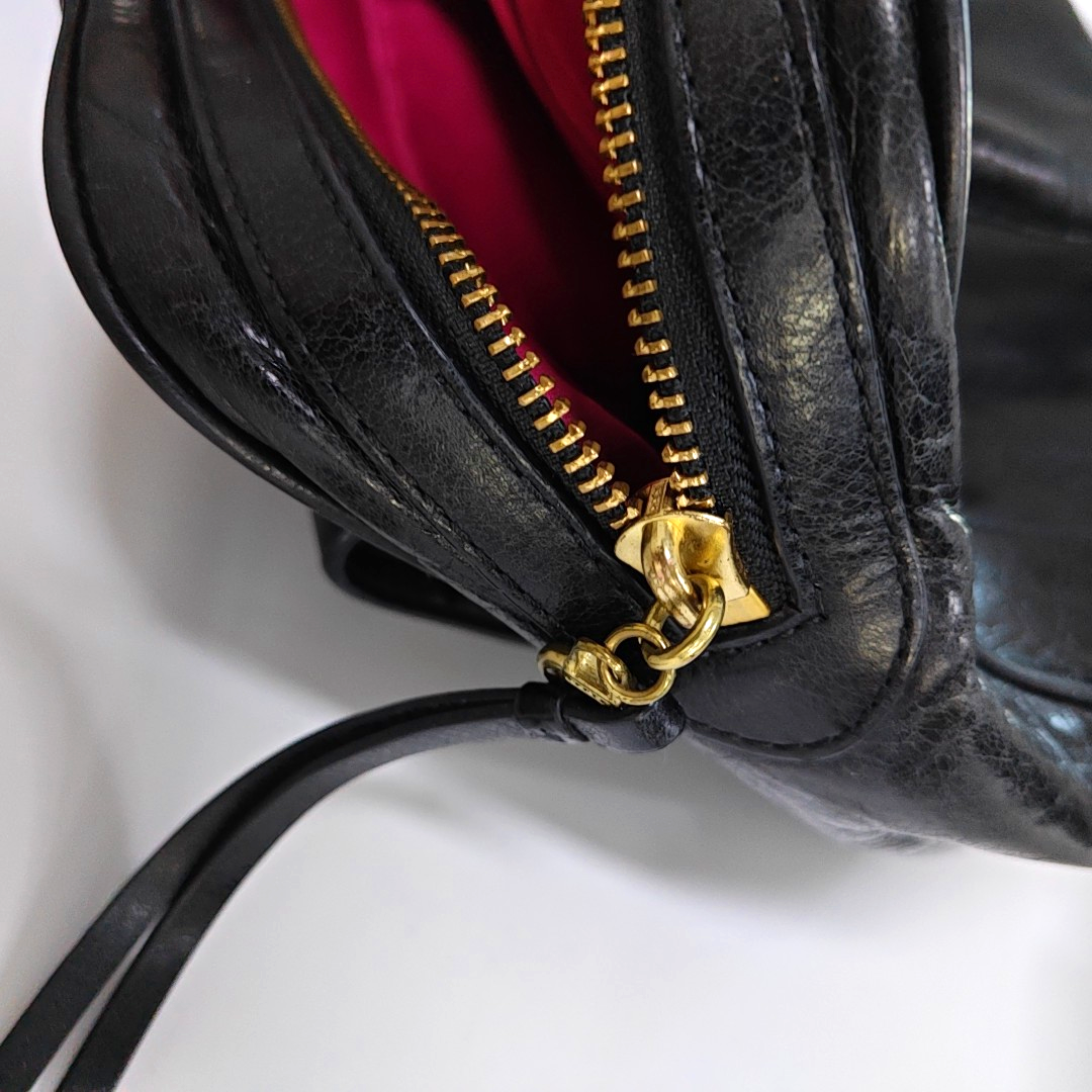 COACH Tote bag Black cowhide tote bag Golden hardware-(SKU)-935769196