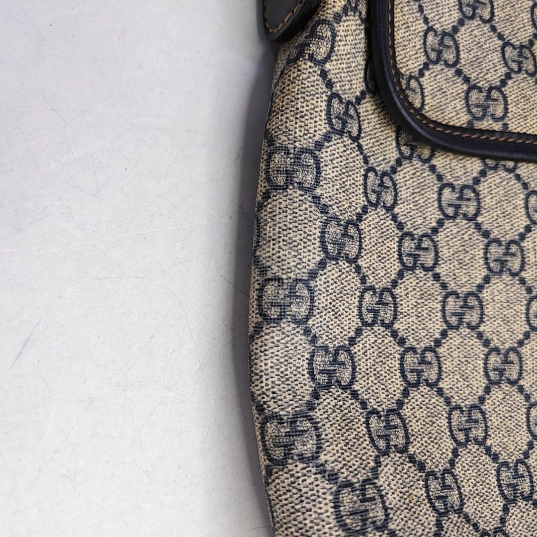 GUCCI Khaki Coated Canvas Old Flower Single Shoulder Bag Crossbody Bag Golden hardware-(SKU)-956510799