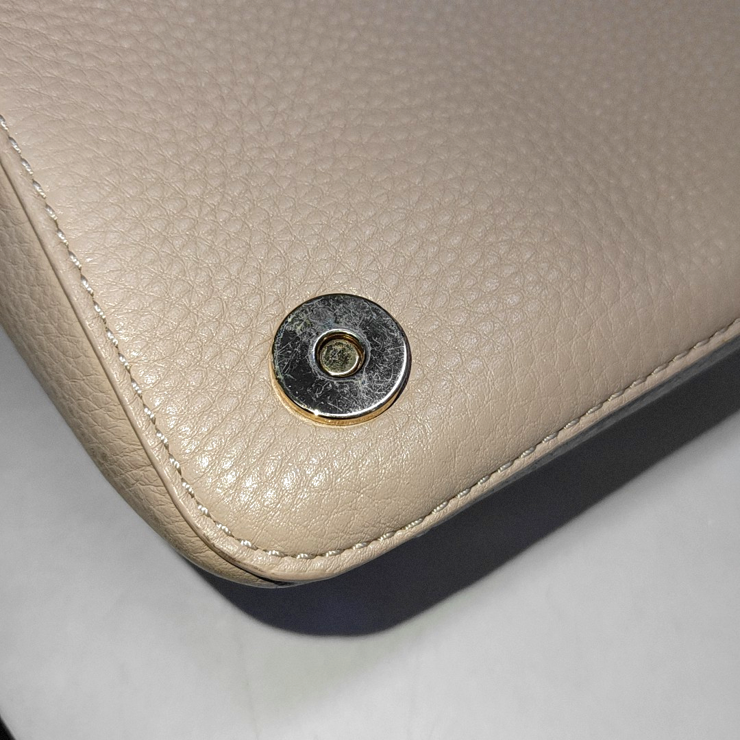 TORY BURCH Britten Nude Pink Calf Leather Crossbody Shoulder Bag Golden hardware-(SKU)-939905085
