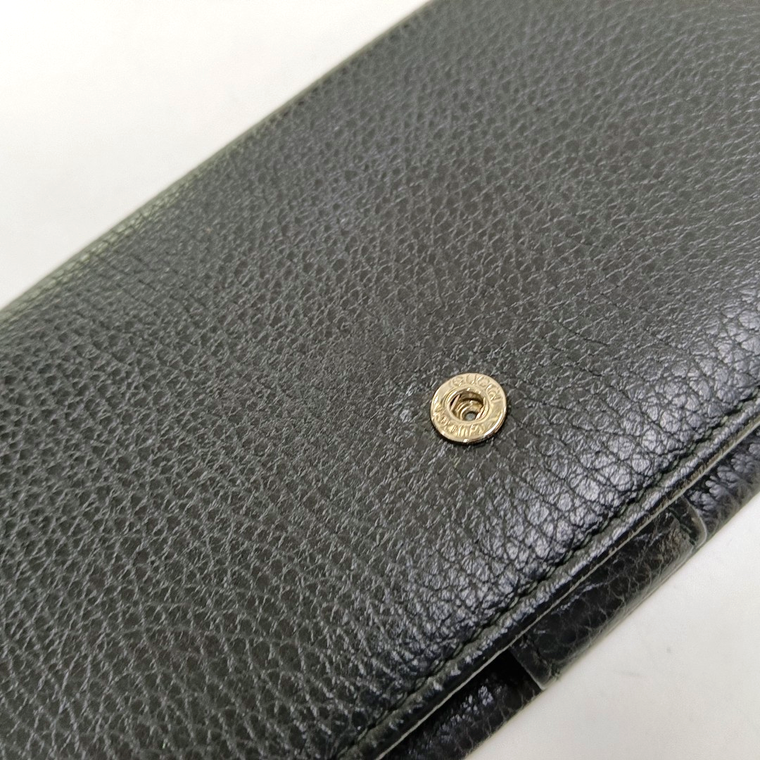 GUCCI Blondie Black Leather Studs Wallet Silver Hardware-(SKU)-960340084