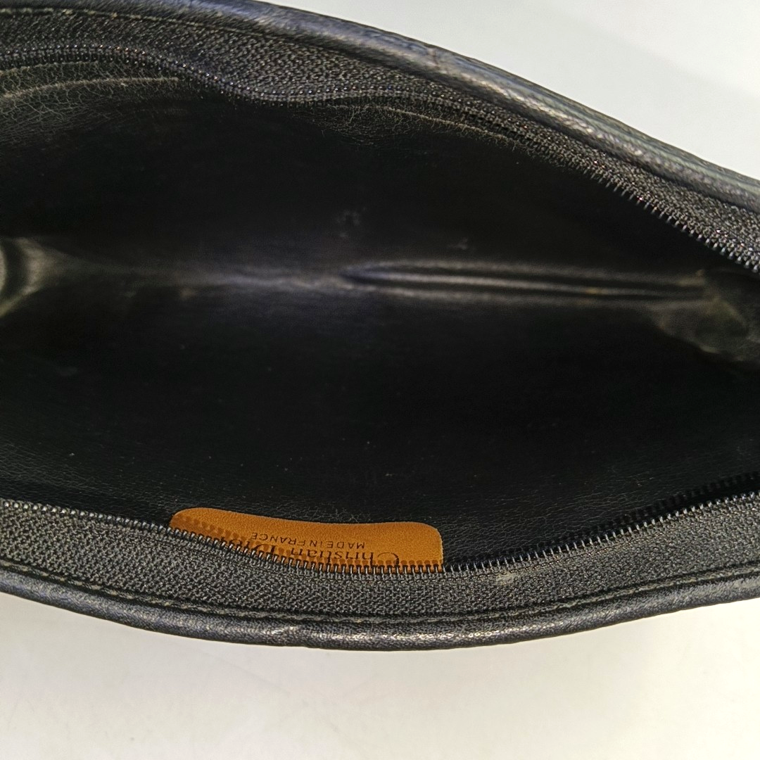 DIOR Black Leather Single Shoulder Bag Golden hardware-(SKU)-948124105