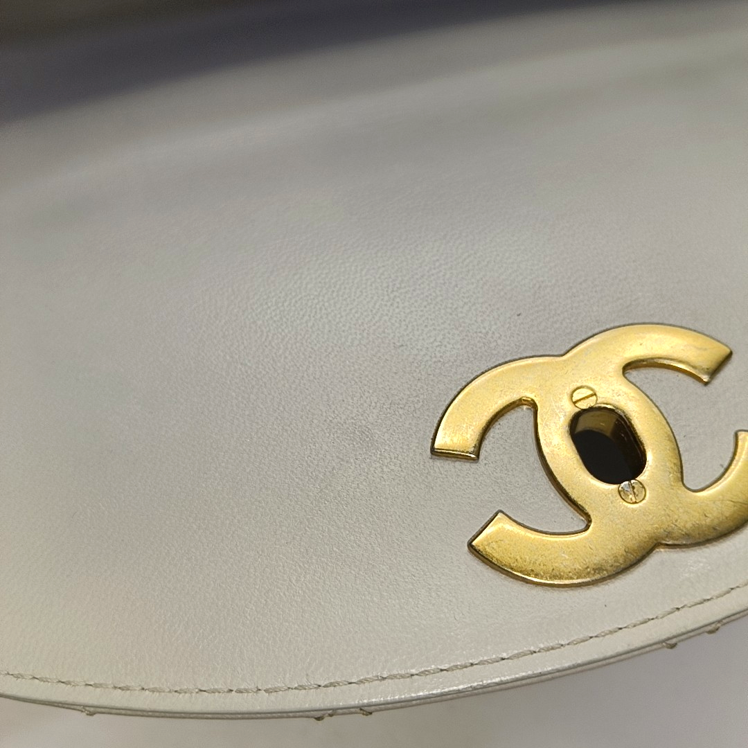 CHANEL TRENDY CC Grey Calfskin Quilted Crossbody Single Shoulder Bag with Gold Hardware, 28 Clasp-(SKU)-952289856