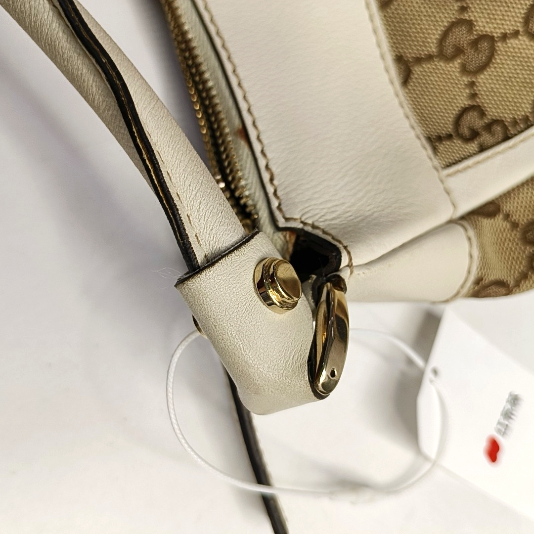 GUCCI D-Ring Large size Brown Canvas Monogram Handbag Single Shoulder Bag Golden hardware-(SKU)-953121476