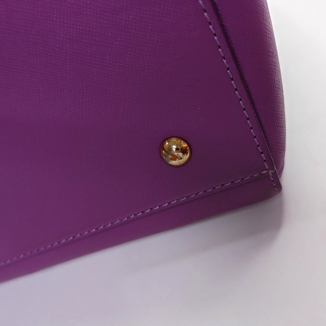 MCM NUOVO Purple Leather Crossbody Handbag Single Shoulder Bag Golden hardware Removable shoulder strap-(SKU)-951703920