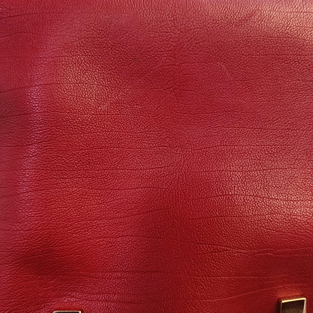 Chloé Baylee Red Cowhide Handbag Single Shoulder Bag Crossbody Bag Golden hardware-(SKU)-947725847