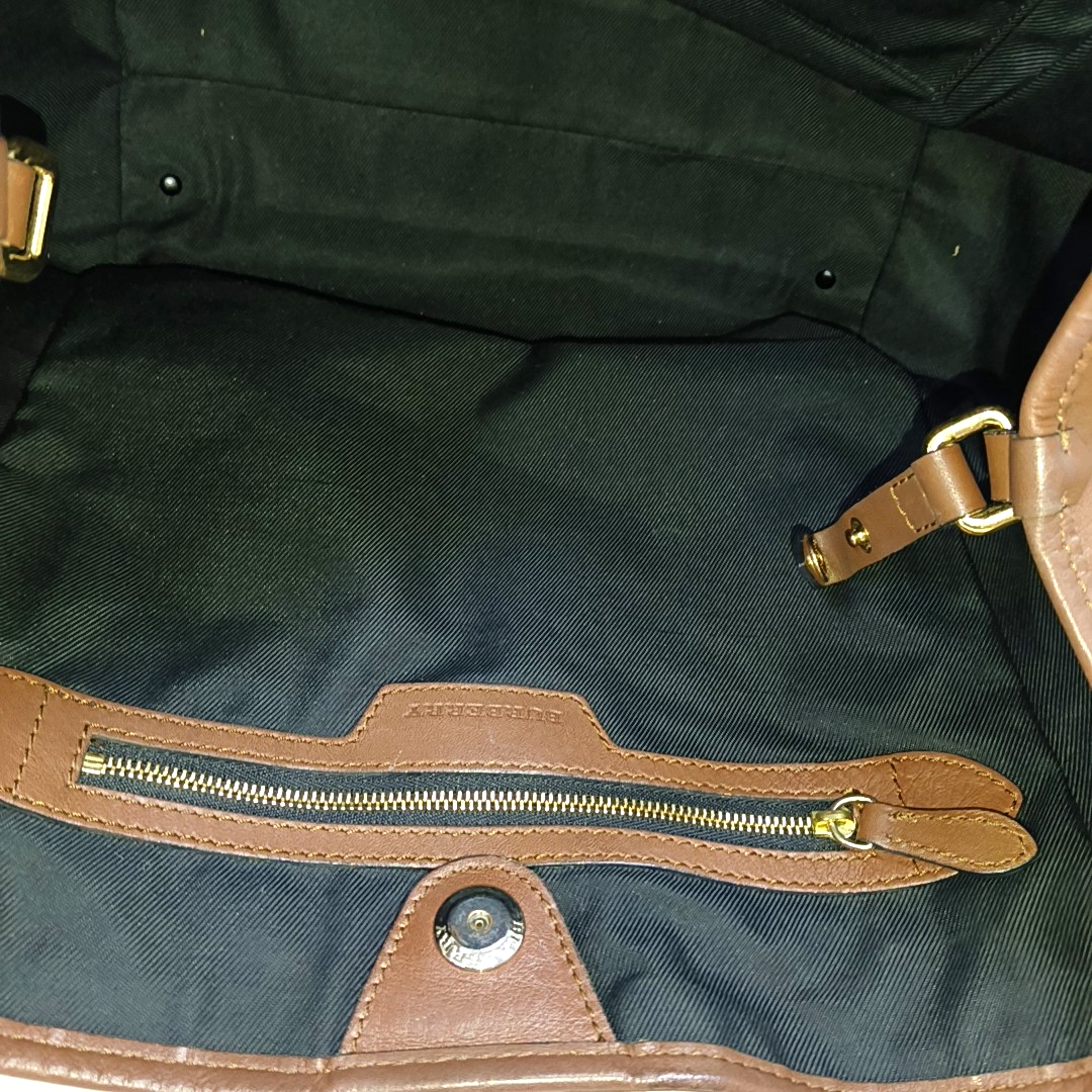 BURBERRY Canterbury Khaki Canvas Battle Horse Pattern Single Shoulder Bag Handbag Golden hardware shoulder straps-(SKU)-960791527