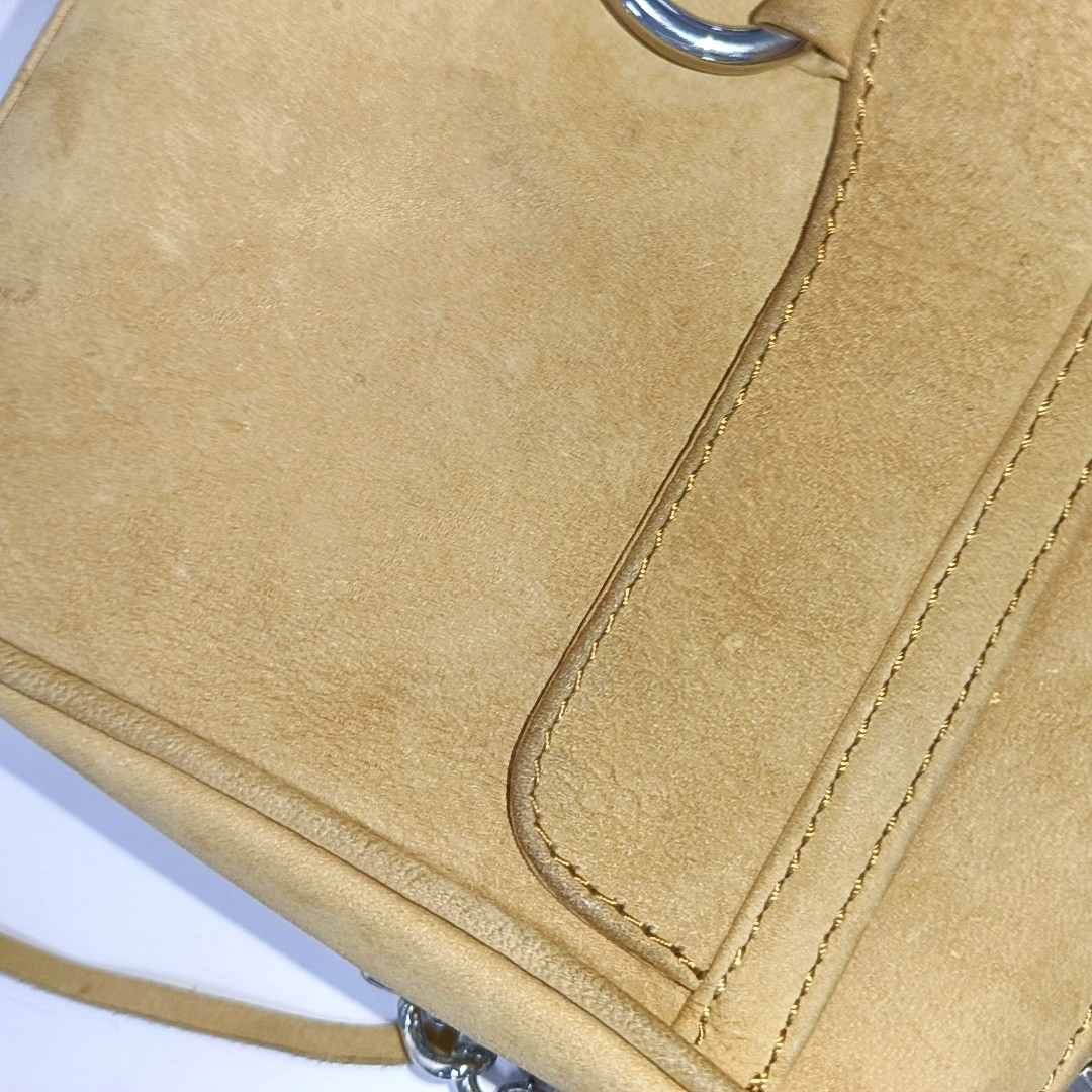 REBECCA MINKOFF M.A.C. Mustard Yellow Leather Fringe Single Shoulder Crossbody Silver Hardware Removable shoulder strap-(SKU)-935255917