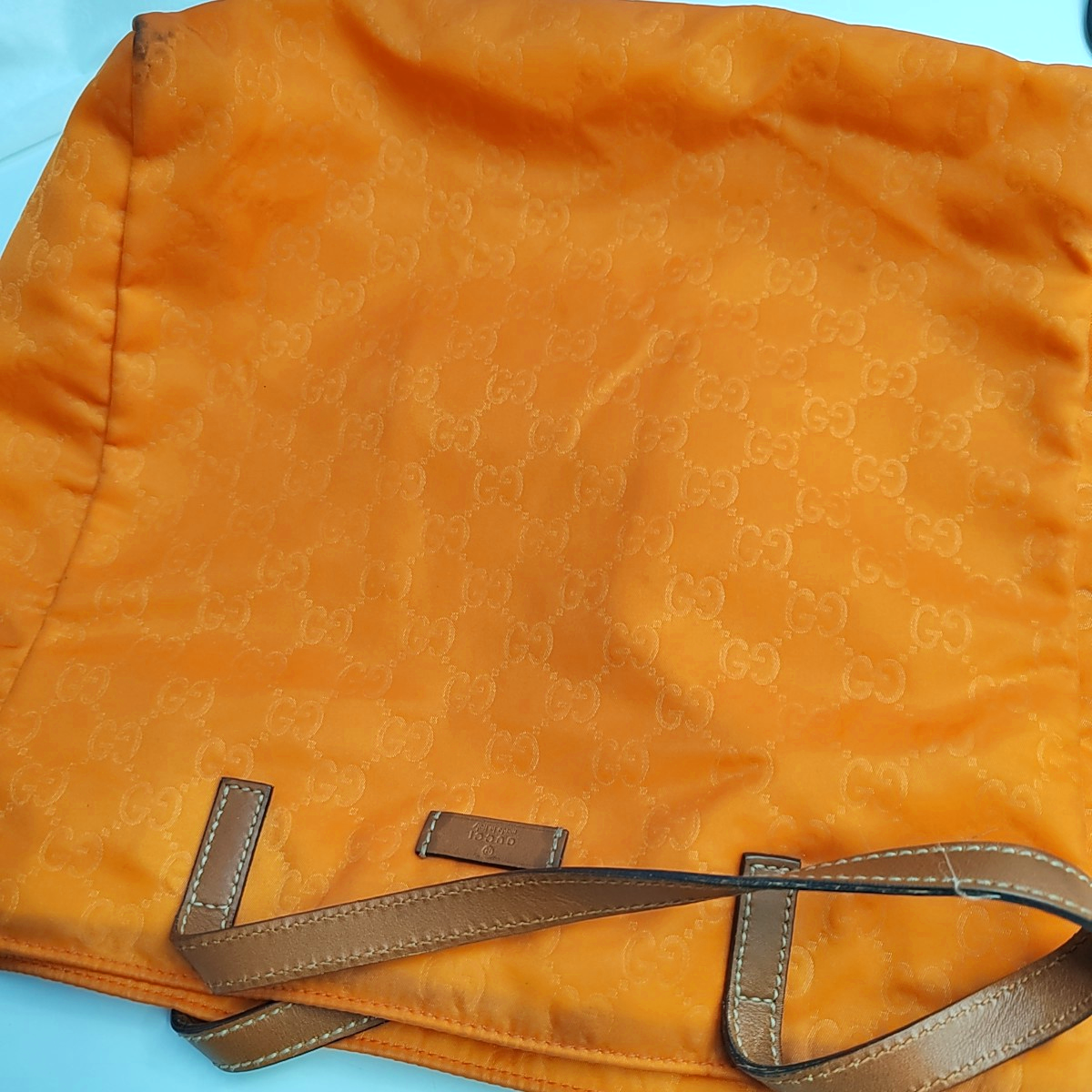 GUCCI Tote bag Orange Fabric Monogrammed Handbag Single Shoulder Bag-(SKU)-945893652