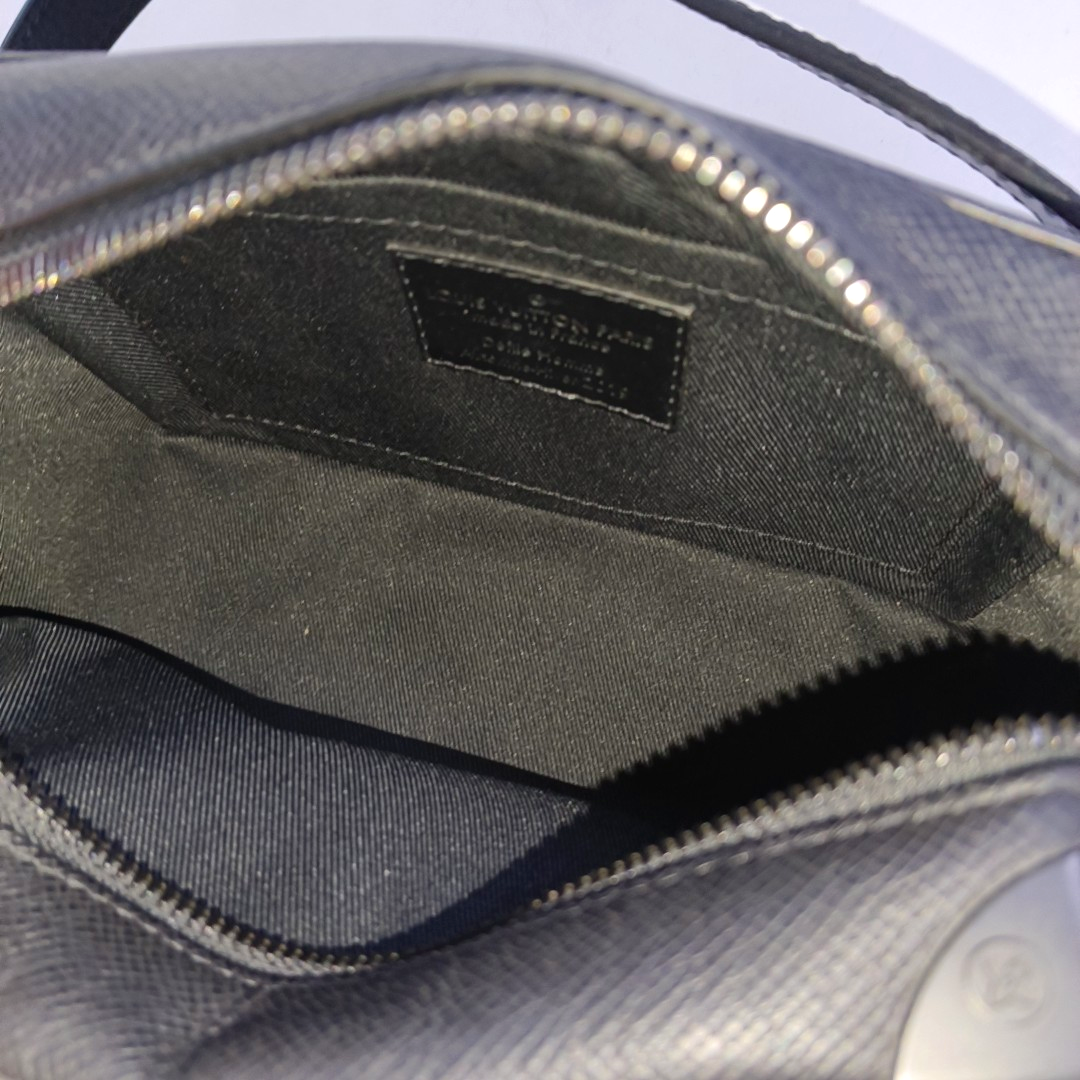 LOUIS VUITTON SOFT TRUNK Mini Black Leather Shoulder Bag Handbag with Detachable Strap-(SKU)-944919253