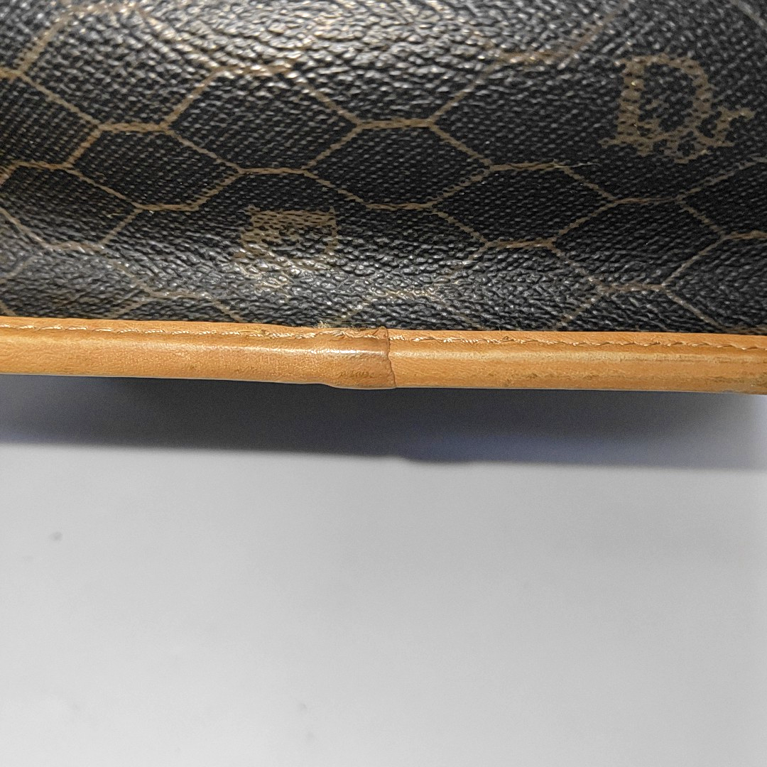 DIOR Black Coated Canvas Single Shoulder Bag Crossbody Golden hardware Sub-bag-(SKU)-14276666