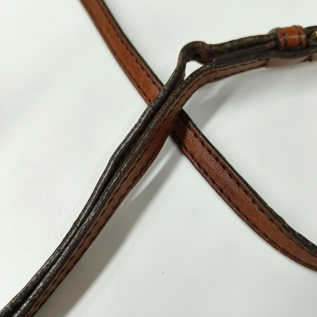BURBERRY Brown Leather Crossbody Single Shoulder Bag Golden hardware Removable shoulder strap-(SKU)-941129848