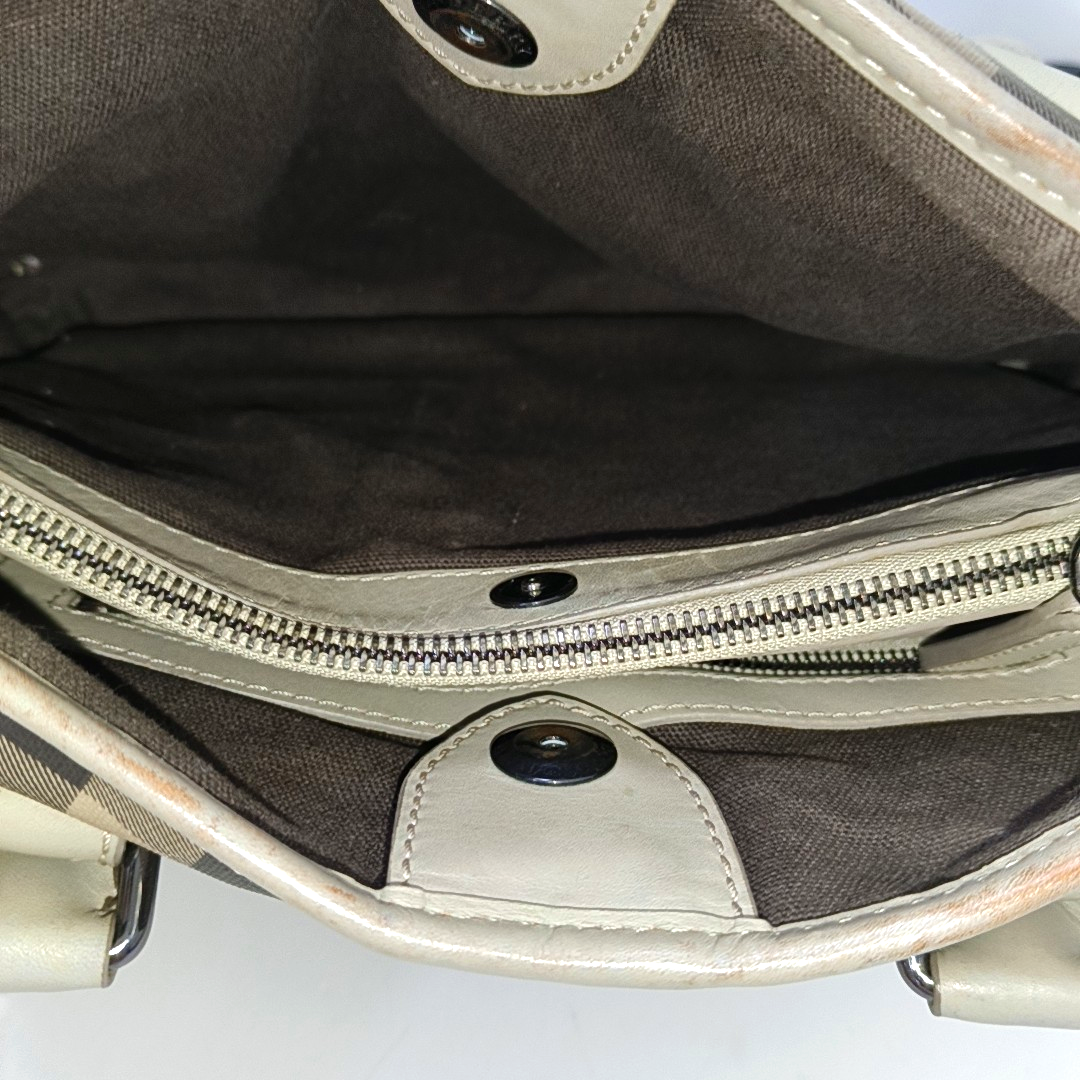 BURBERRY Northfield Small size Grey Coated Canvas Military Horse Pattern Shoulder Bag Ruthenium color hardware Removable shoulder strap-(SKU)-949857384