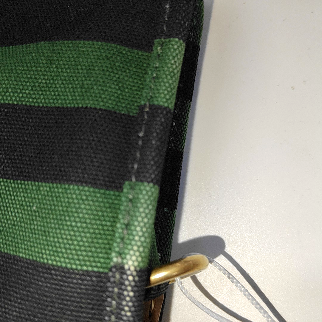 PRADA Green Canvas Stud Quilted Single Shoulder Bag Crossbody Golden hardware Removable shoulder strap-(SKU)-14183352