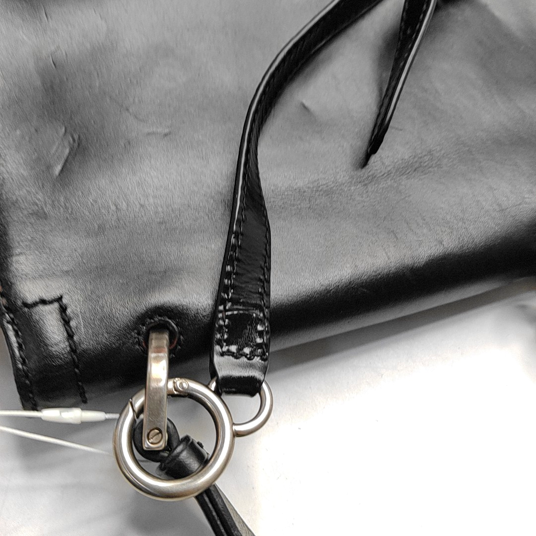 FENDI Silvana Black Leather Single Shoulder Bag Crossbody Bag Handbag Golden Silver Hardware Removable shoulder strap-(SKU)-946084214