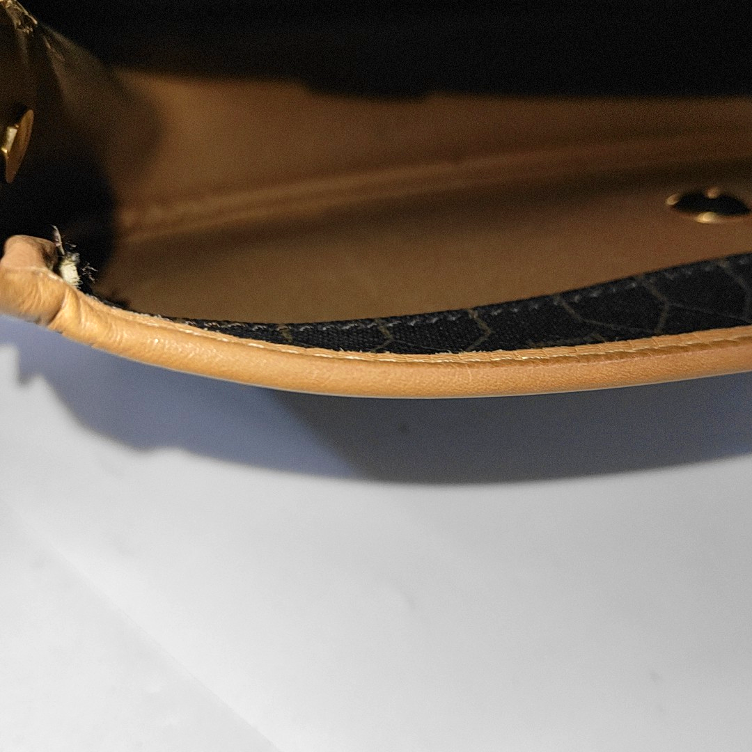 DIOR Black Coated Canvas Single Shoulder Bag Crossbody Golden hardware Sub-bag-(SKU)-14276666