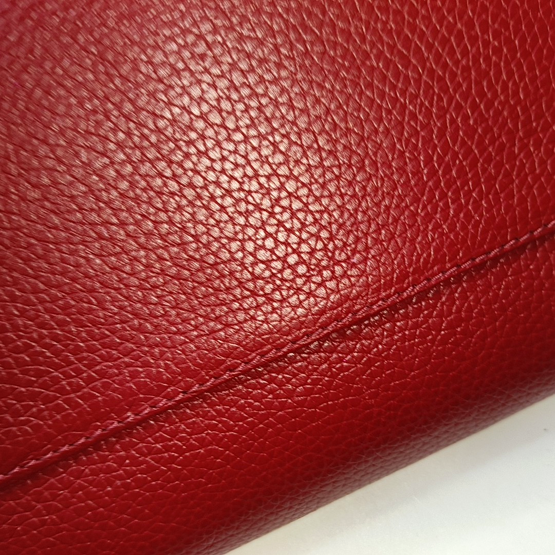 TORY BURCH Britten Red cowhide shoulder bag crossbody bag Golden hardware Removable shoulder strap-(SKU)-938683654