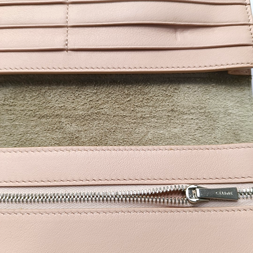 CELINE Khaki Cowhide Handbag Silver Hardware-(SKU)-959474539