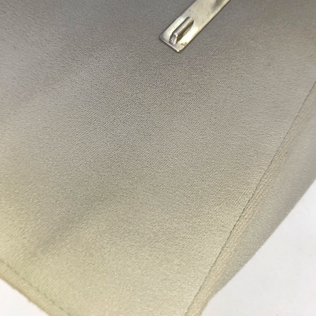FERRAGAMO Gray Fabric Shoulder Bag Silver Hardware-(SKU)-939066983