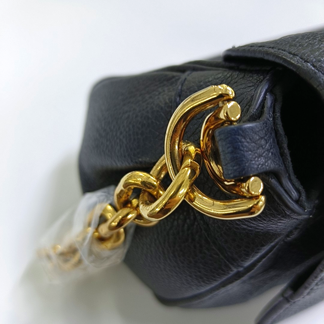 LOUIS VUITTON FAVORITE Black Leather Embossed Shoulder Bag Crossbody Bag 2 Detachable Straps Gold Hardware-(SKU)-963594020