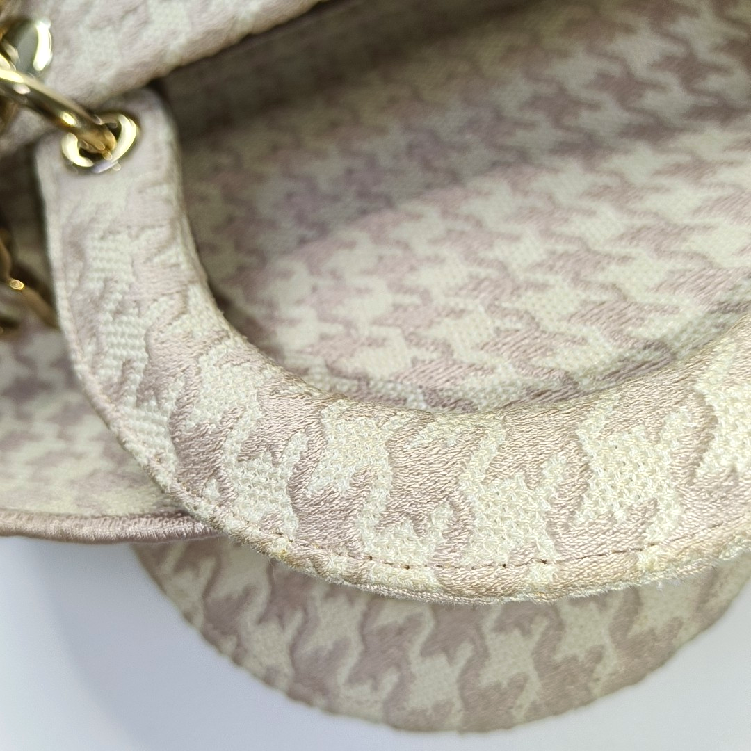 DIOR Lady D-Lite Medium Multicolor Fabric Embroidered Shoulder Bag Tote Bag Crossbody Bag Gold Hardware Removable Strap-(SKU)-963229512