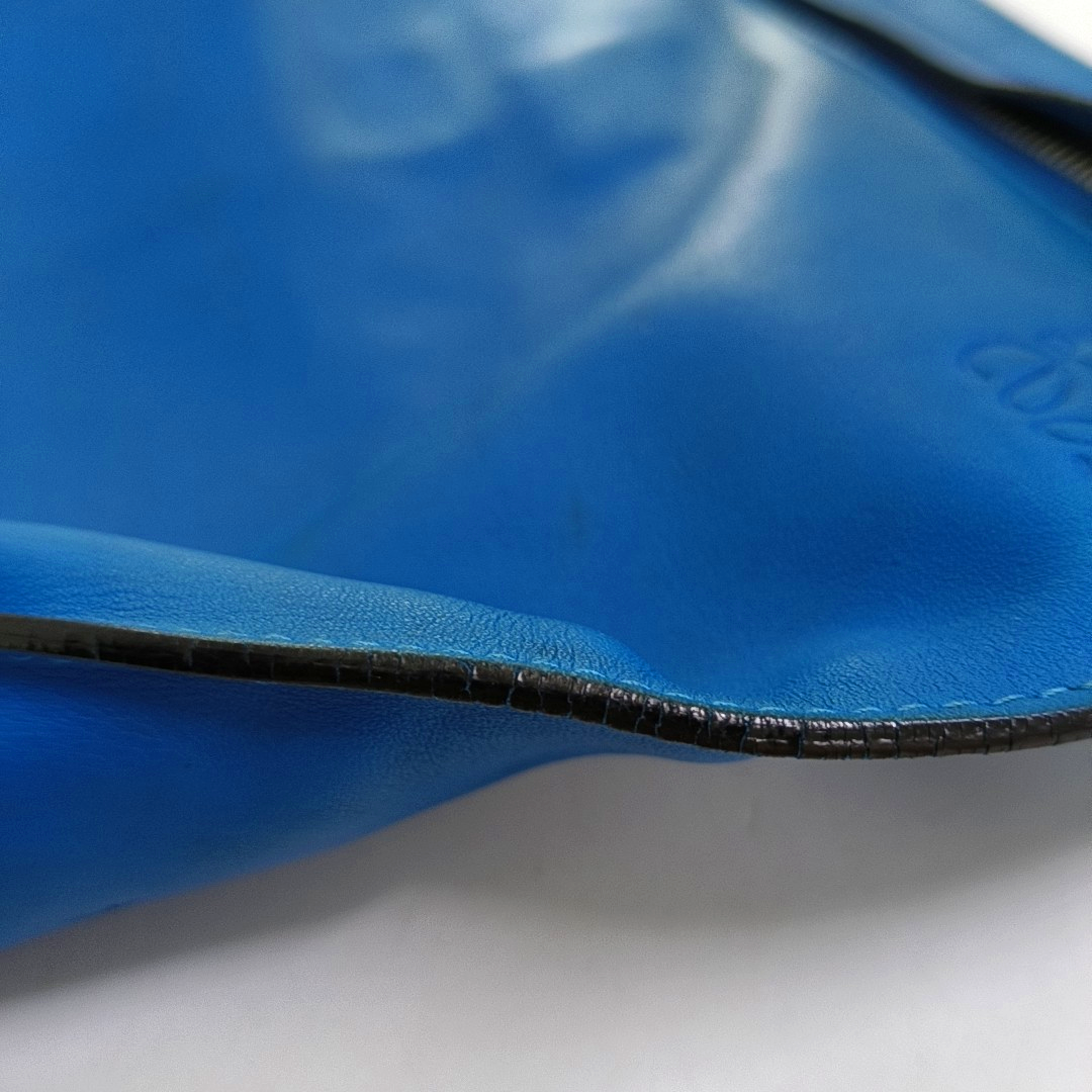LOEWE RepeatBlue Calfskin Embossed Handbag-(SKU)-957639765