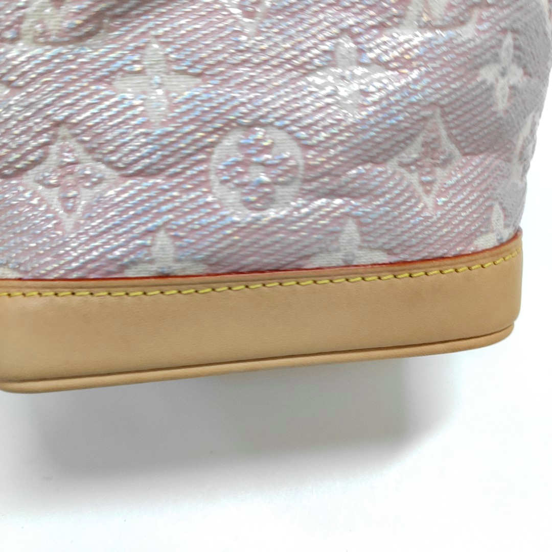 LOUIS VUITTON NOÉ Mini Pink Coated Canvas MonogramShoulder Bag Tote Bag Gold Hardware 2 Removable Straps-(SKU)-964981440