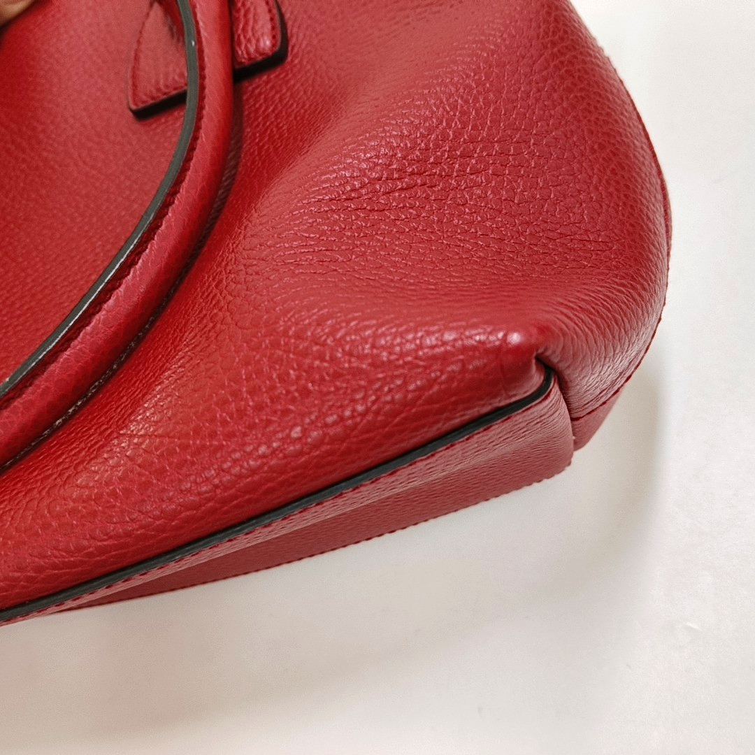 GUCCI Tote bag Red Calf Leather Crossbody Shoulder Bag Tote Golden hardware Removable shoulder strap-(SKU)-958958103