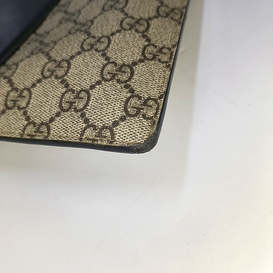 GUCCI GG Supreme Brown Coated Canvas Monogrammed Tote Handbag Silver Hardware-(SKU)-943502591