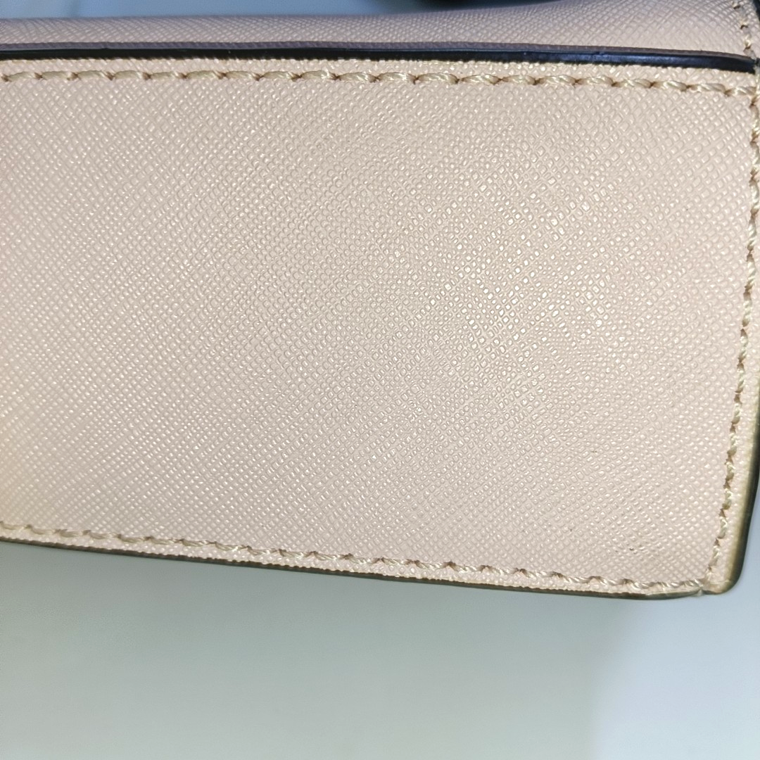 MICHAEL KORS Selma Extra Small Pink Cowhide Embossed Single Shoulder Bag Crossbody Golden hardware Removable shoulder strap-(SKU)-941505944