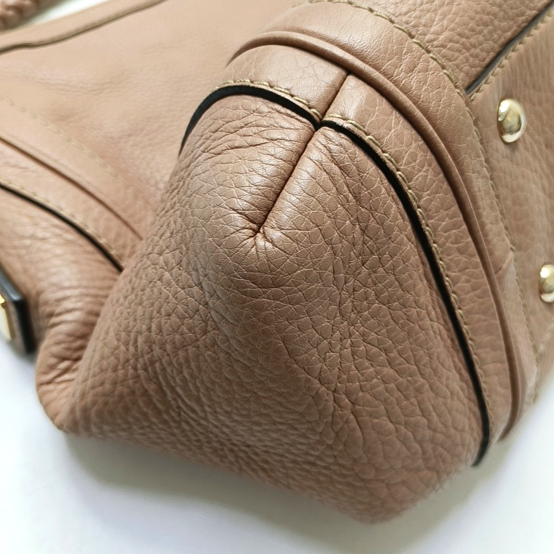 GUCCI Bella Brown Cow Leather Bamboo Tassel Single Shoulder Bag Golden hardware-(SKU)-953466112