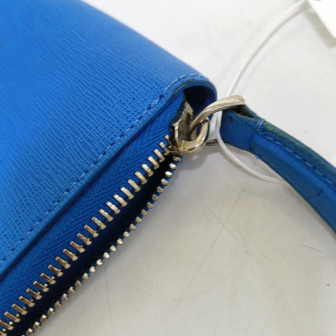FENDI Monster Blue Cowhide Mini Monster Handbag Silver Hardware-(SKU)-955859575