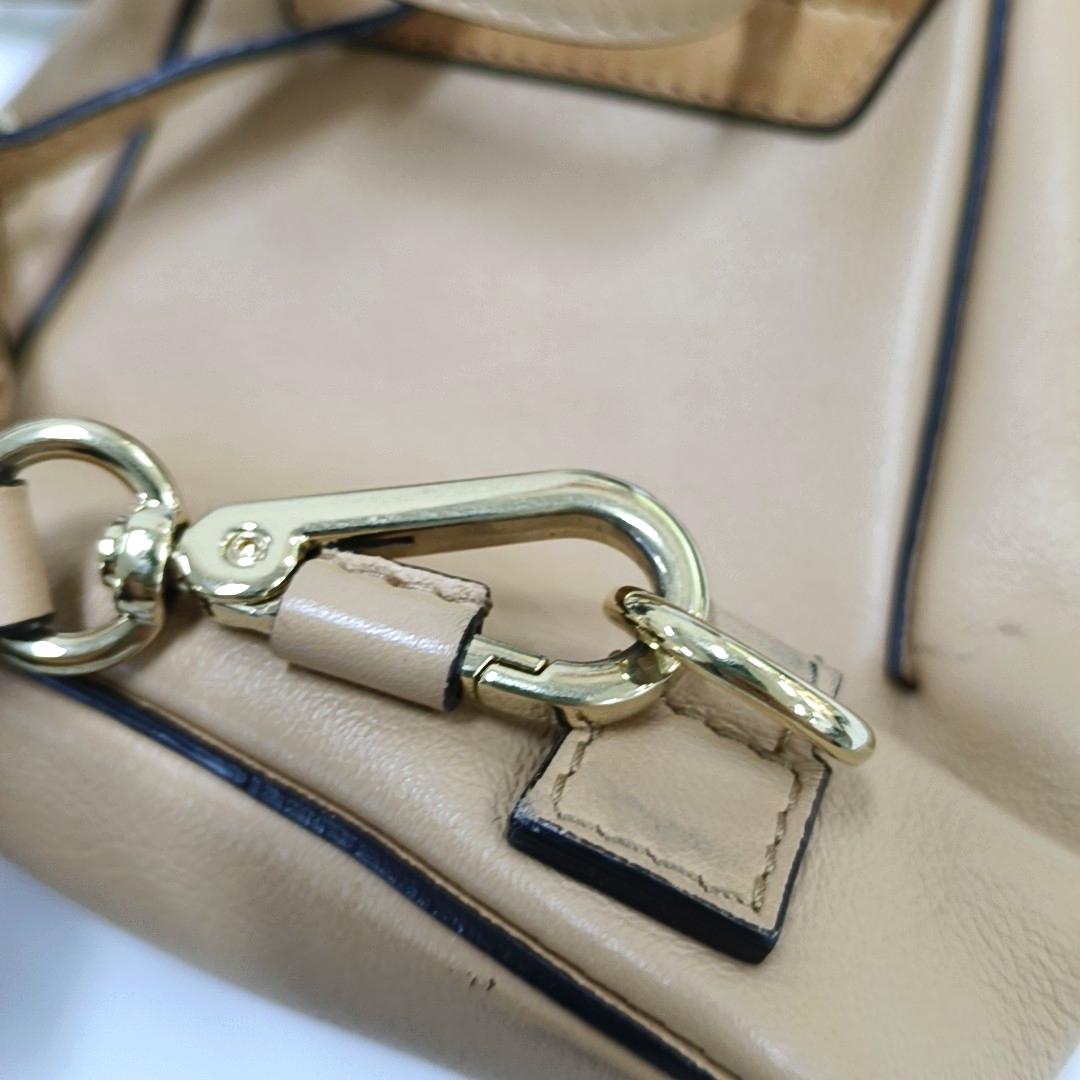 Chloé Faye mini Khaki Cowhide Single Shoulder Bag Backpack Golden hardware shoulder straps-(SKU)-955720331