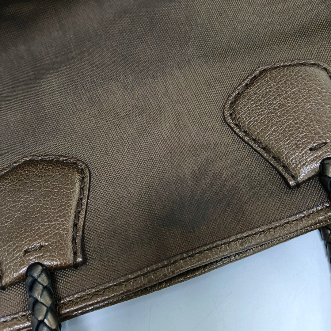 CELINE Tote bag Brown Canvas Shoulder Bag Silver Hardware-(SKU)-950569328