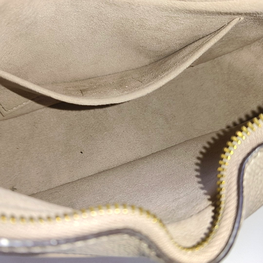 LOUIS VUITTON BAGATELLE Grey Calfskin Embossed Shoulder Bag Tote Bag Crossbody Bag Golden Hardware 2 Removable Straps-(SKU)-969149113
