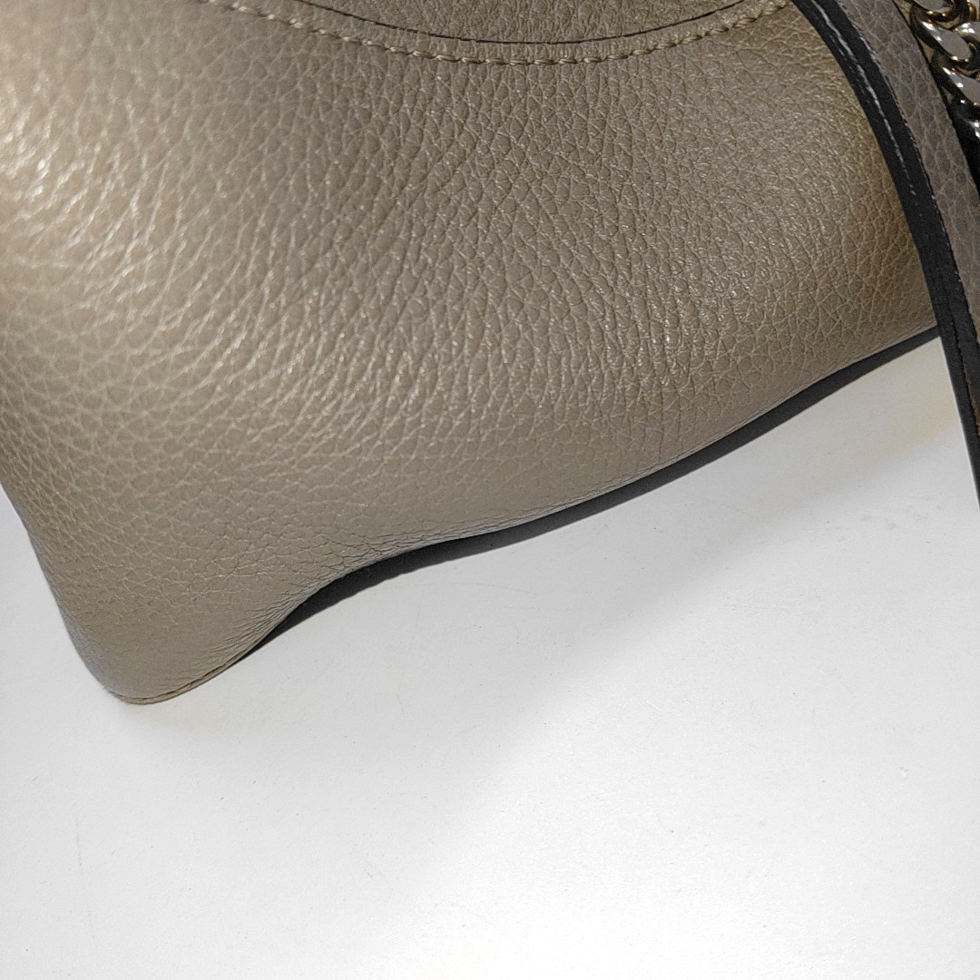 Chloé Faye Medium size Grey Cowhide Single Shoulder Bag Tote Shoulder Bag Crossbody Bag Golden Silver Hardware Removable shoulder strap-(SKU)-939956947