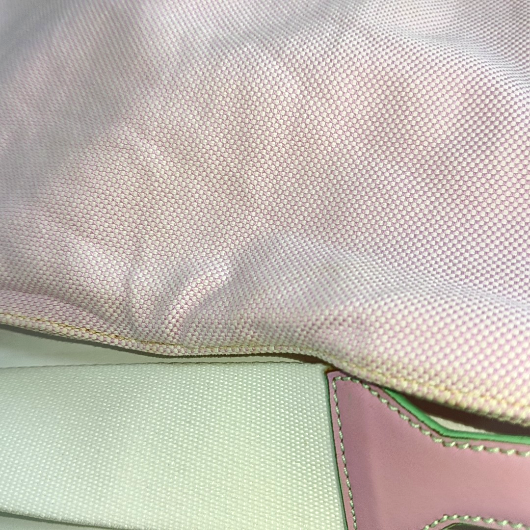 LOEWE Pink Fabric Single Shoulder Bag Handbag Silver Hardware-(SKU)-928609799