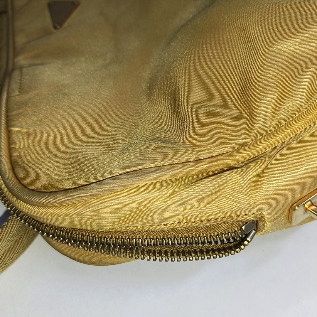 PRADA Tote bag Khaki Leather Logo Handbag Golden hardware-(SKU)-937766784
