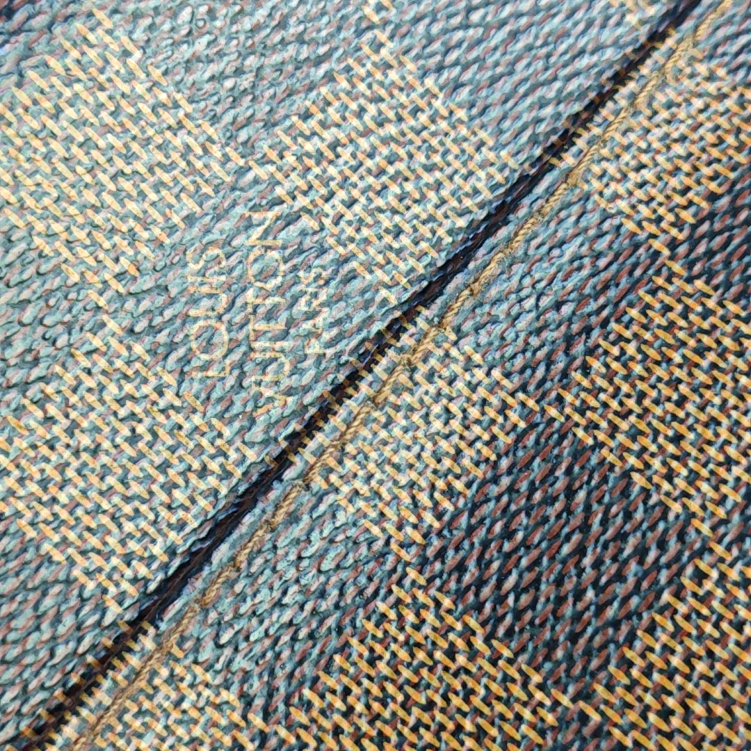 LOUIS VUITTON SHELTON Medium size Brown coated canvas checkered postman bag crossbody single shoulder bag Golden hardware-(SKU)-946505264