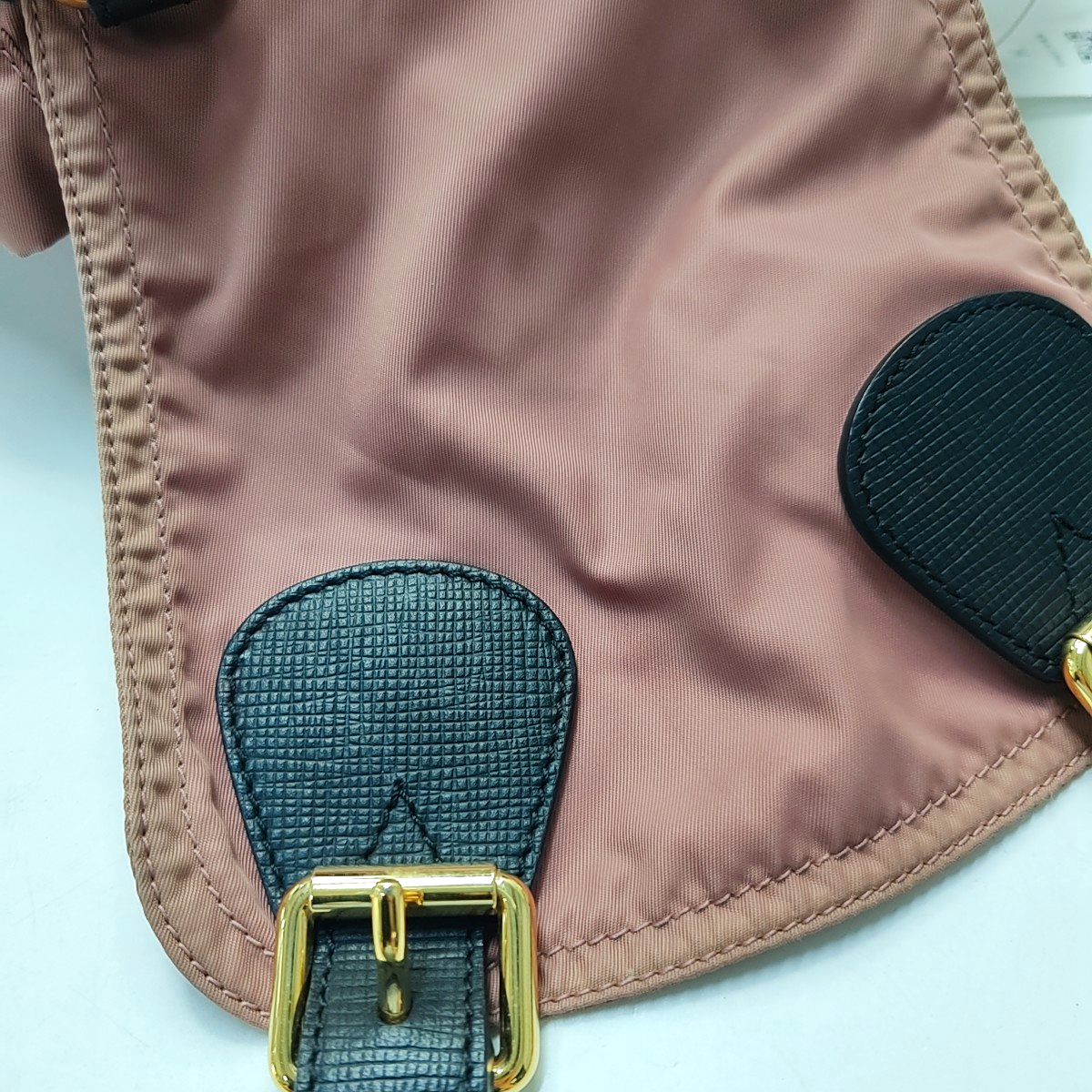 BURBERRY The Rucksack Medium size Beige Nylon Backpack Tote Bag Golden hardware-(SKU)-954221231