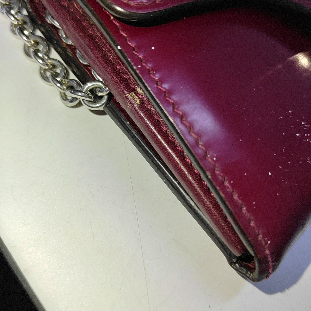 GUCCI Plum Purple Cowhide Tote Bag Silver Hardware Removable shoulder strap-(SKU)-938135471