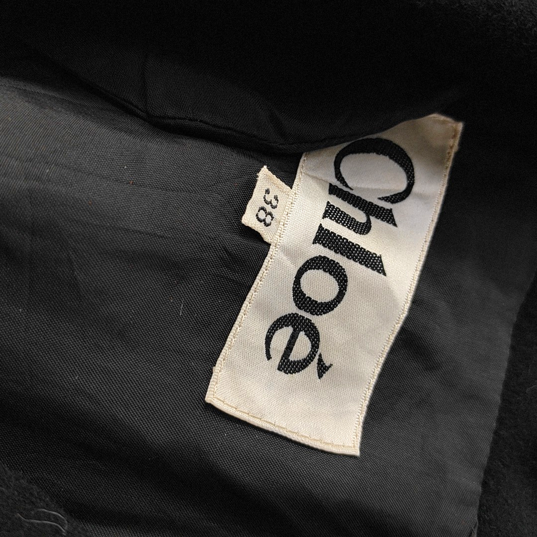Chloé Mcode Spring and Autumn Black Wool Women's Long Sleeve Short Other Jacket-(SKU)-940775072