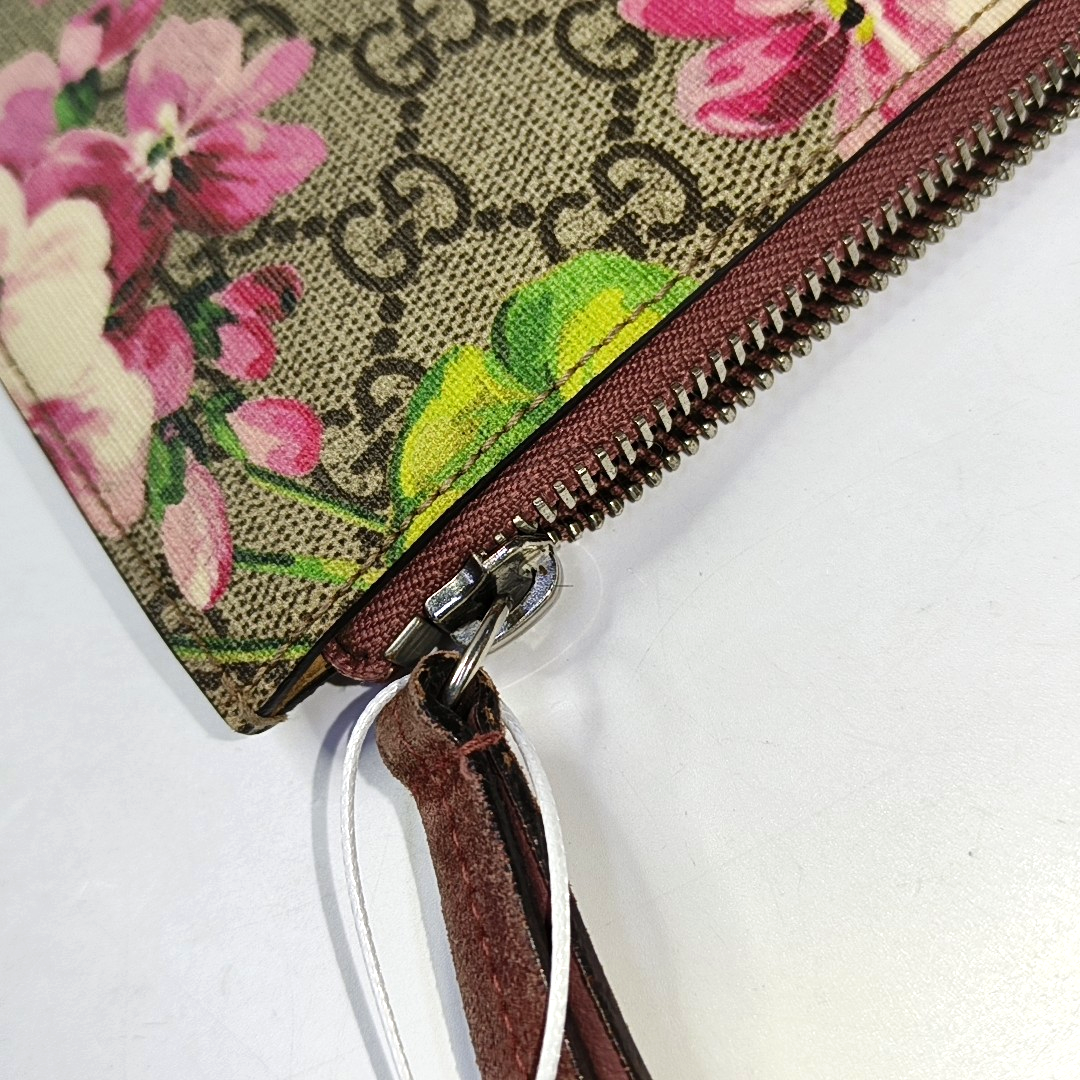GUCCI GG Blooms Ebony coated canvas gardenia handbag Silver Hardware-(SKU)-945095738