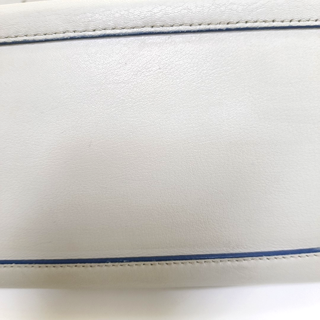 MCM ELLA Light Blue Leather Single Shoulder Bag Silver Hardware Removable shoulder strap-(SKU)-934712148