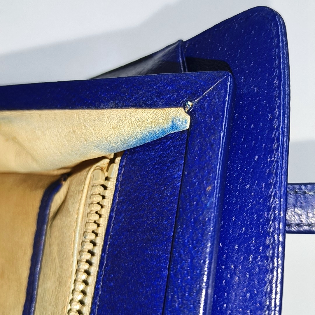 GUCCI Tote bag Blue Leather Tote Bag Golden hardware Vintage model-(SKU)-12936029